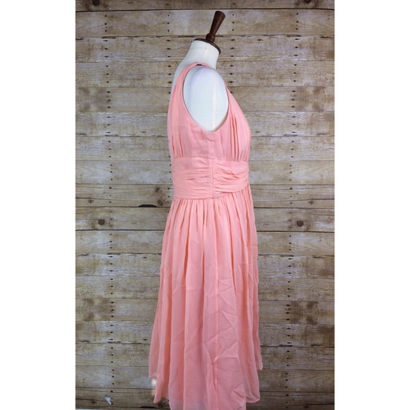 Donna Morgan Special Occasion Peach Chiffon Dress - Picture 6 of 8